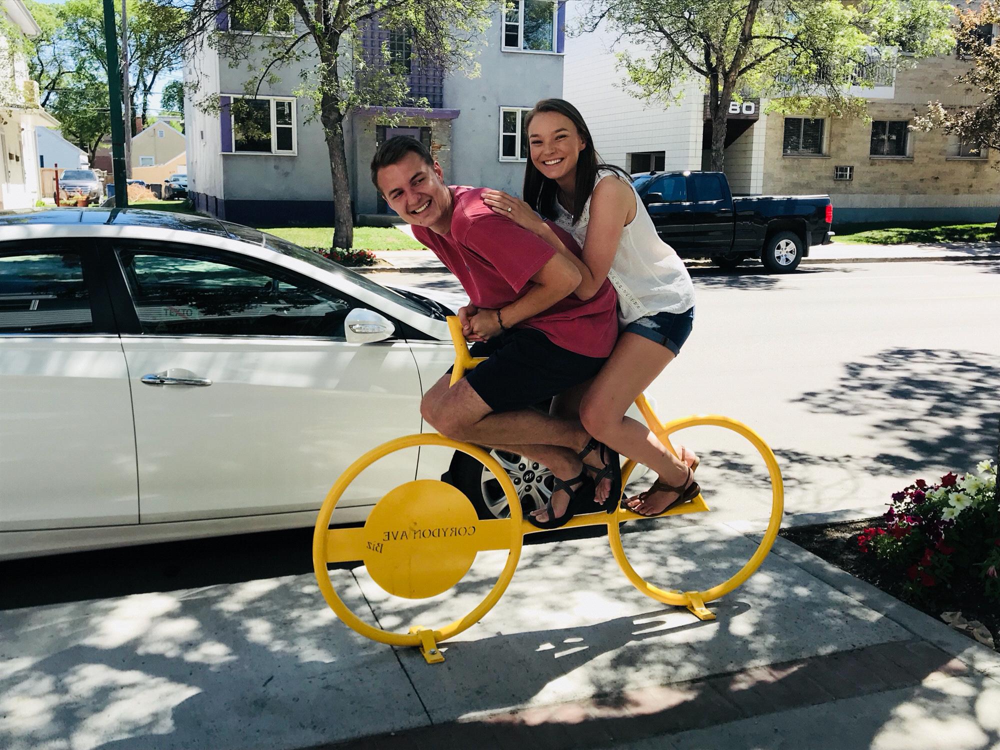 Bike racks in Canada... they thought it was an actual bike