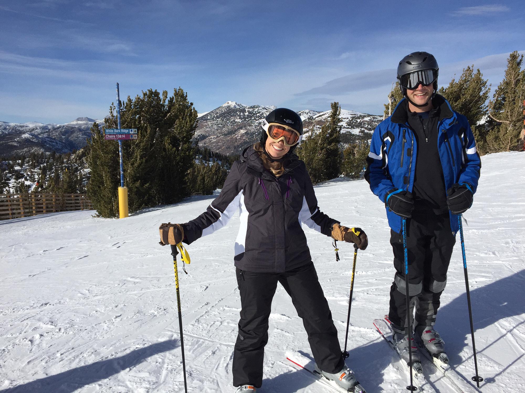 Skiing in Mammoth, 2015