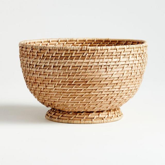 Artesia Natural Large Rattan Bowl