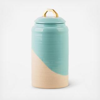 Two-Tone Ceramic Canister