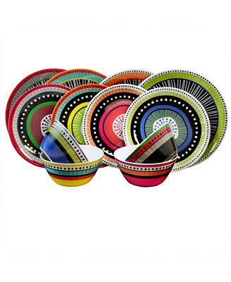 12 Piece Melamine Dinnerware Set