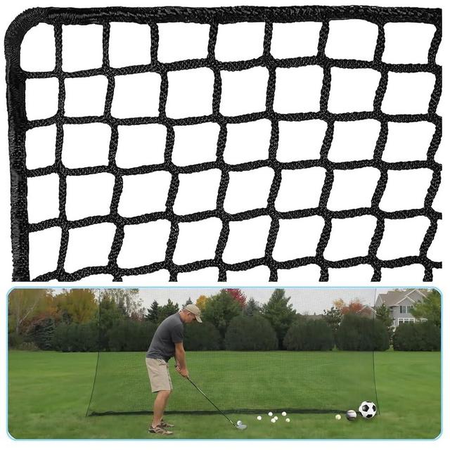 IUZEAI Golf Practice Net Golf Ball Hitting Netting（Net Only）, Heavy Duty Nylon Golf Sports Netting Barrier Nets 10x10ft/10x15ft/10x20ft/10x25ft/10x30ft/10x40ft