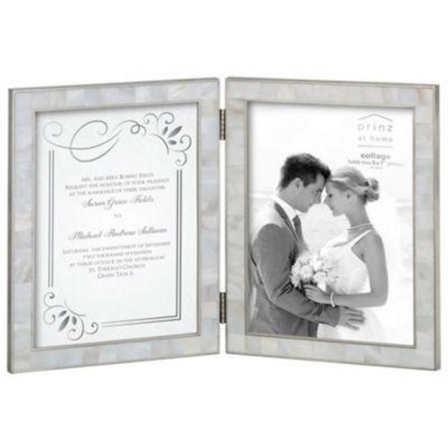 Prinz 2-Opening 5-Inch x 7-Inch Mother of Pearl Frame