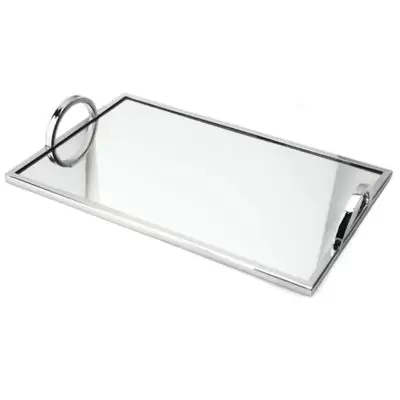 Classic Touch Relic Large Mirrored Tray