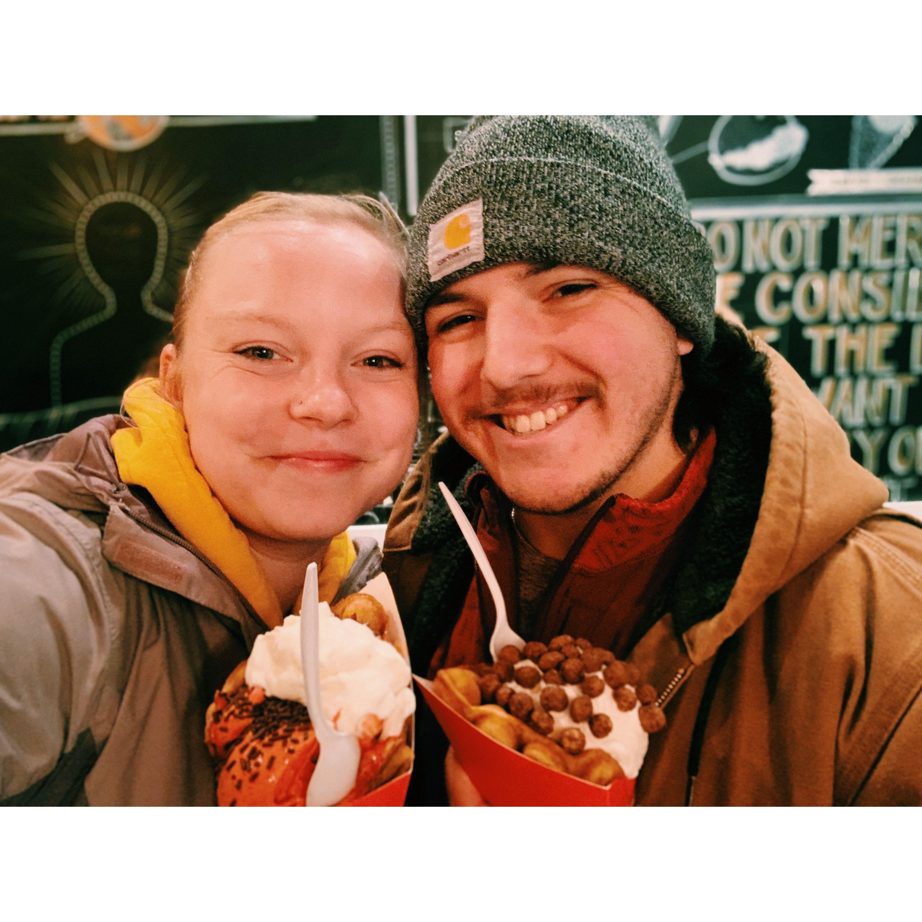 Our favorite dates consist of ice cream or sushi