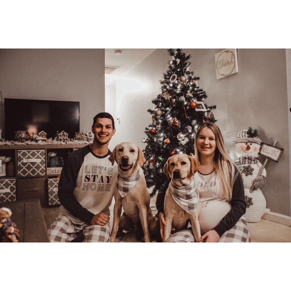 Christmas pictures with our little family! This was our fifth Christmas together!