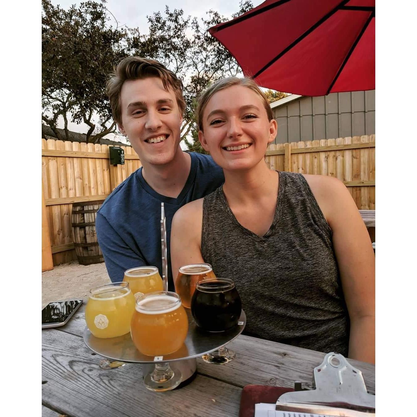 We play softball with our friends every Tuesday in the Summer and Fall 🥎 it's not exactly a beer league, but we find a way to incorporate drinks at our favorite brewery (Pollyanna) after the games