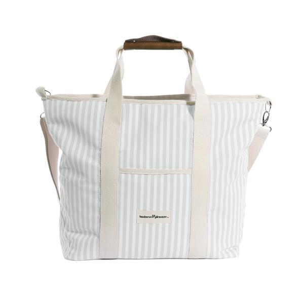 The Cooler Tote Bag - Lauren's Sage Stripe