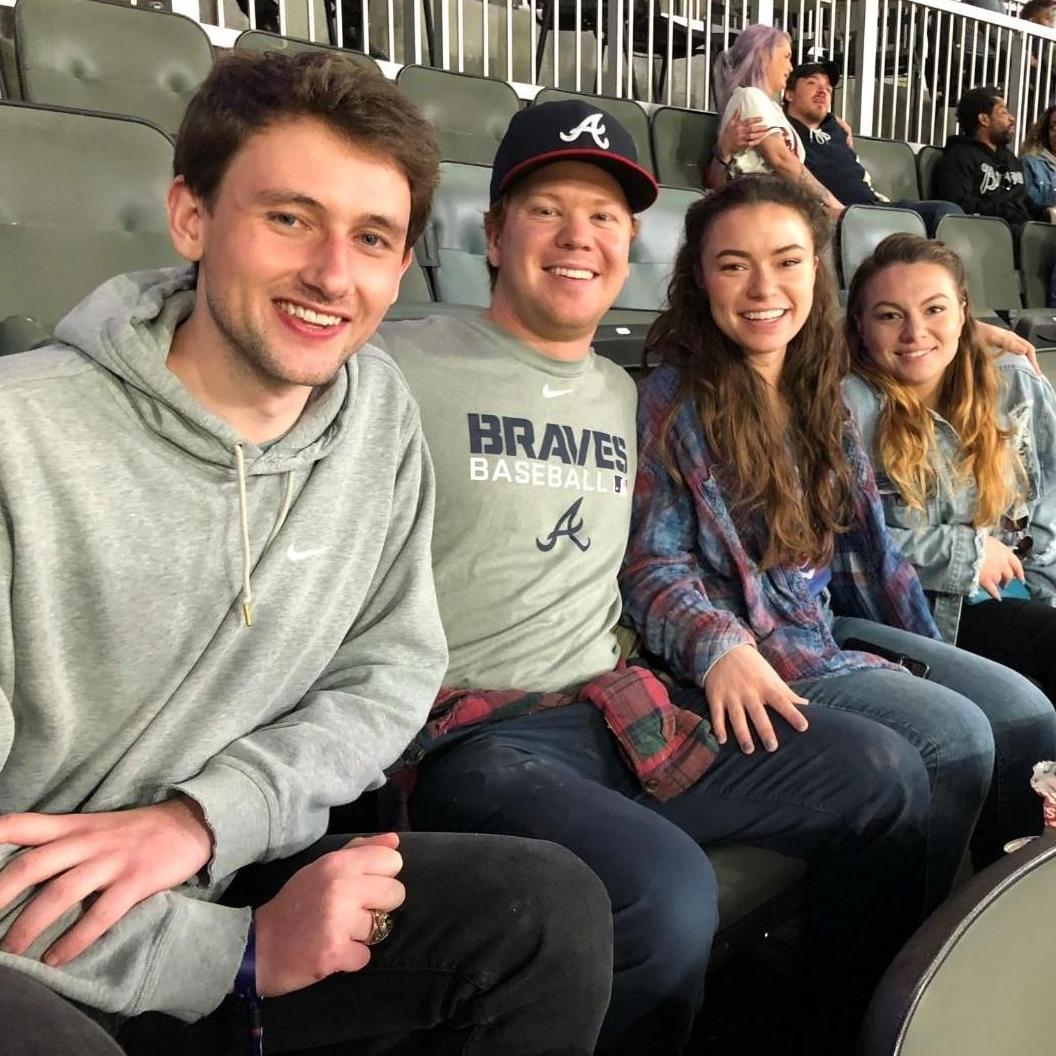 May 7, 2021: Sarah and Rebecca’s first baseball game. Tony the usher saves the day. -Atlanta, GA