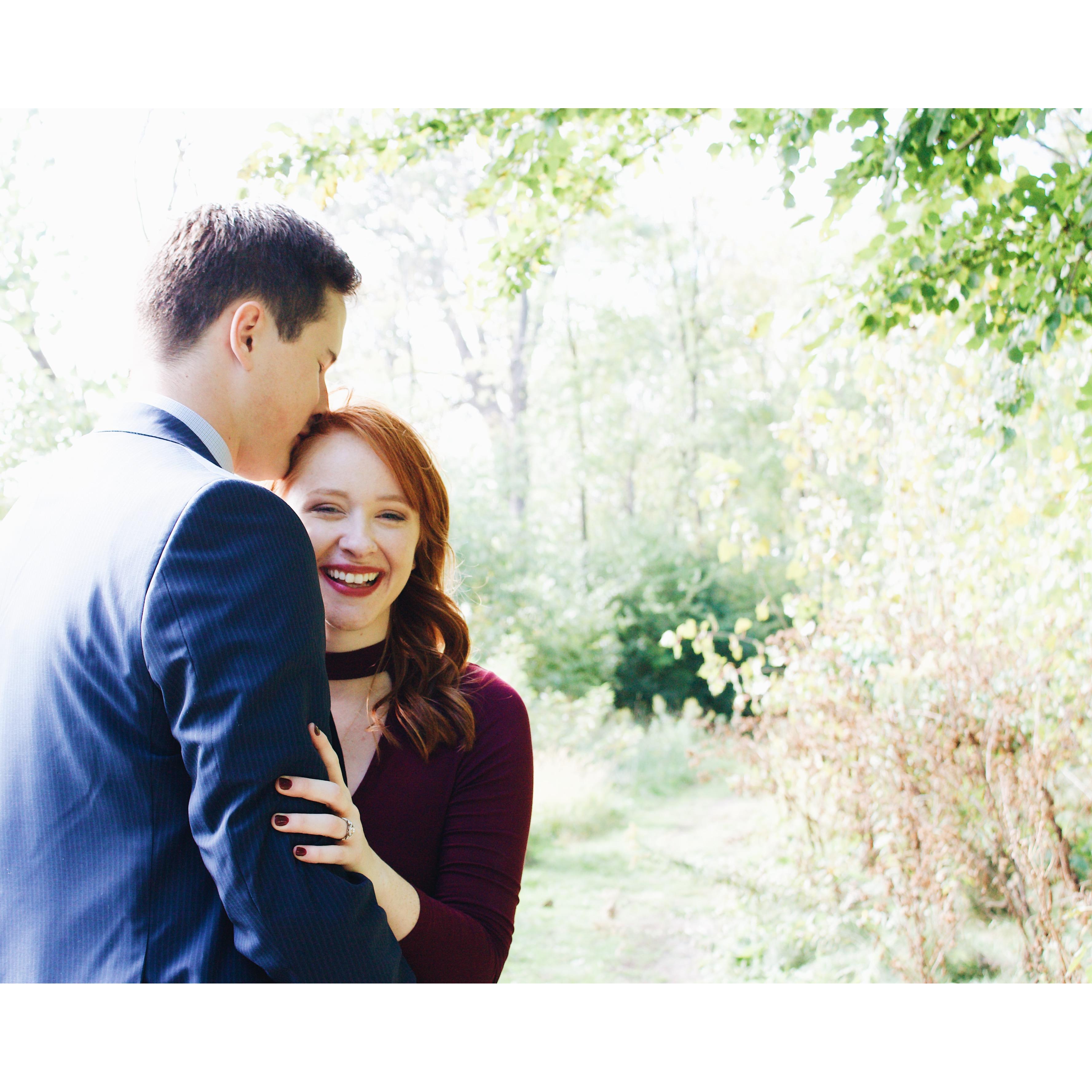 The day we became future Mr. & Mrs. Bauleke