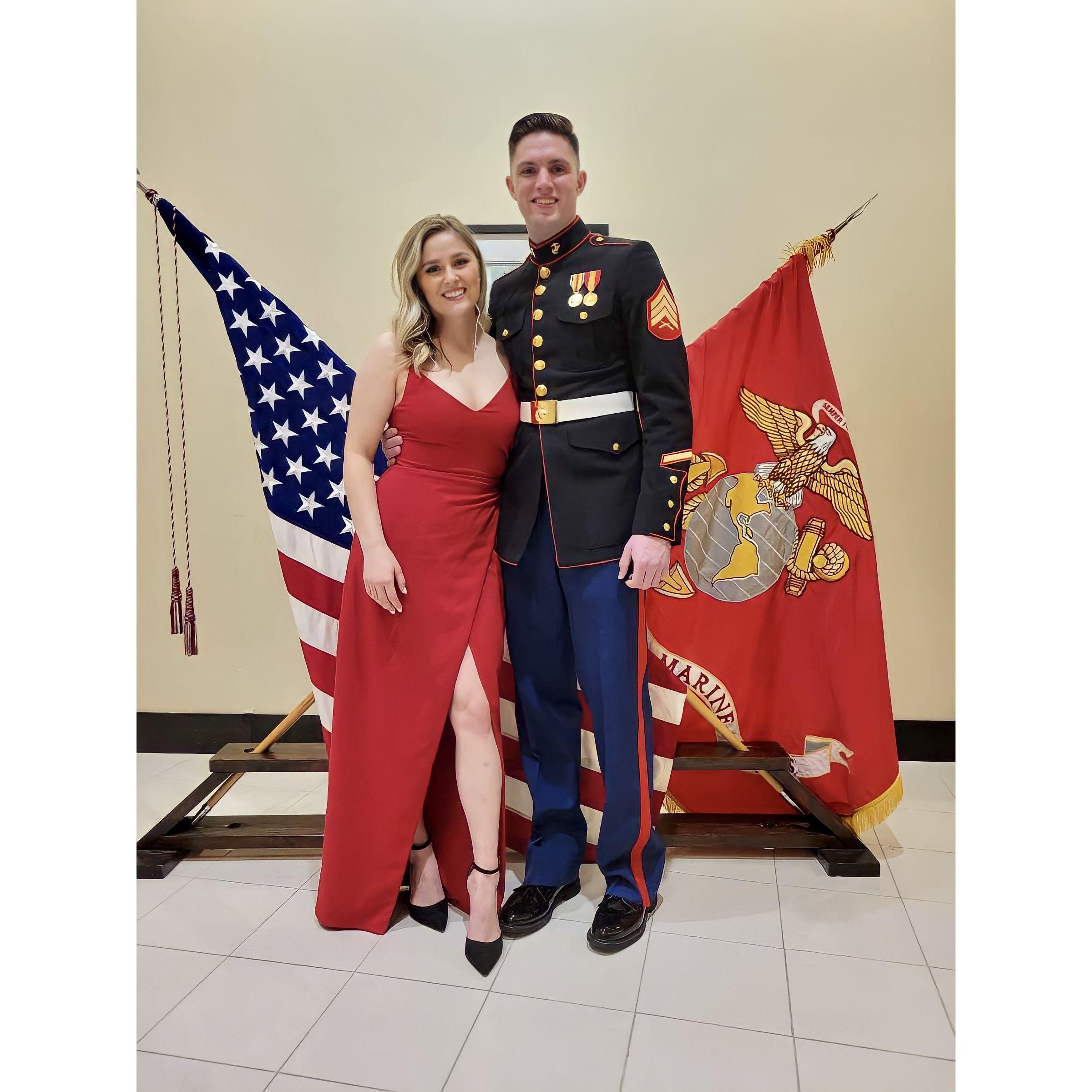 At 2021 Marine Corps Ball