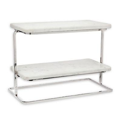 Olivia & Oliver™ Marble 2-Tier Server