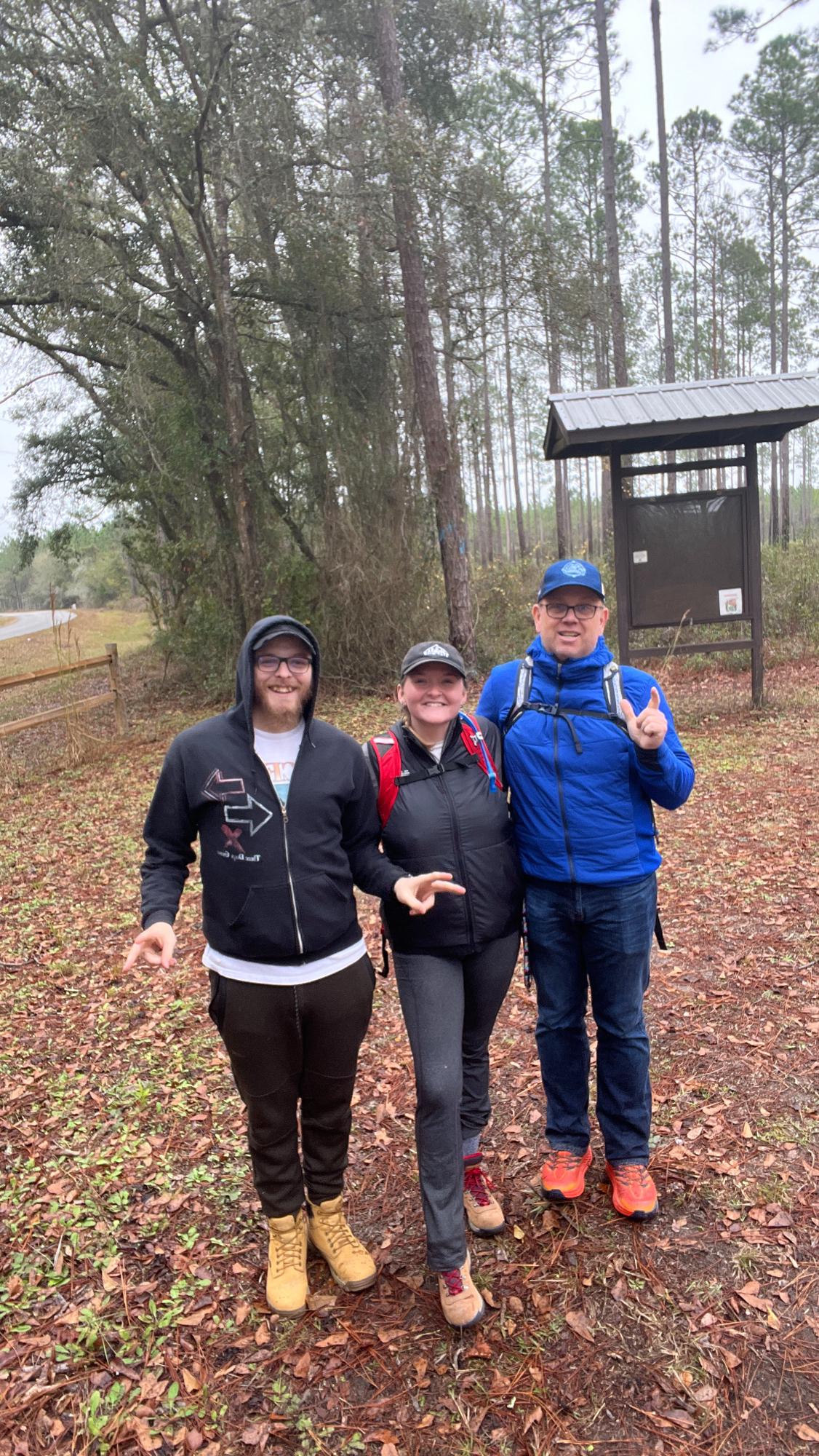 Hiking trip with my father. We hiked over 10 miles this weekend.