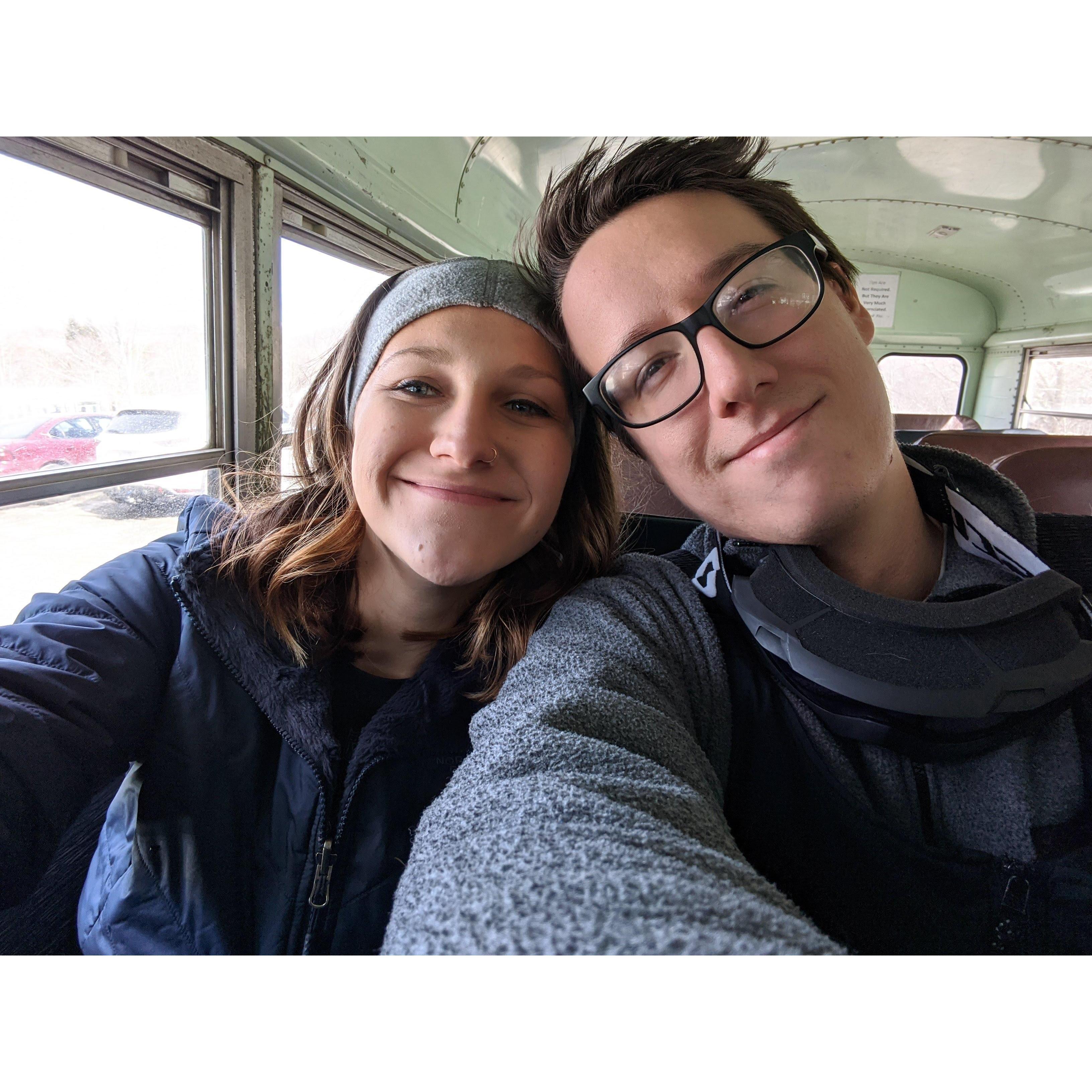 3.1.20
Celebrating our engagement by going skiing!