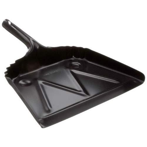Impact 4212 Black Metal Dust Pan, 12" Width x 14" Height