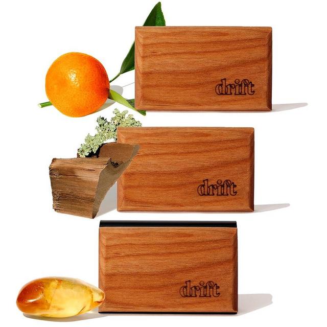 Drift Car Air Freshener - Wood Fragrance - Automotive Odor Eliminator - Car Fresheners Long Lasting - Variety 3 Pack - CLIP INCLUDED