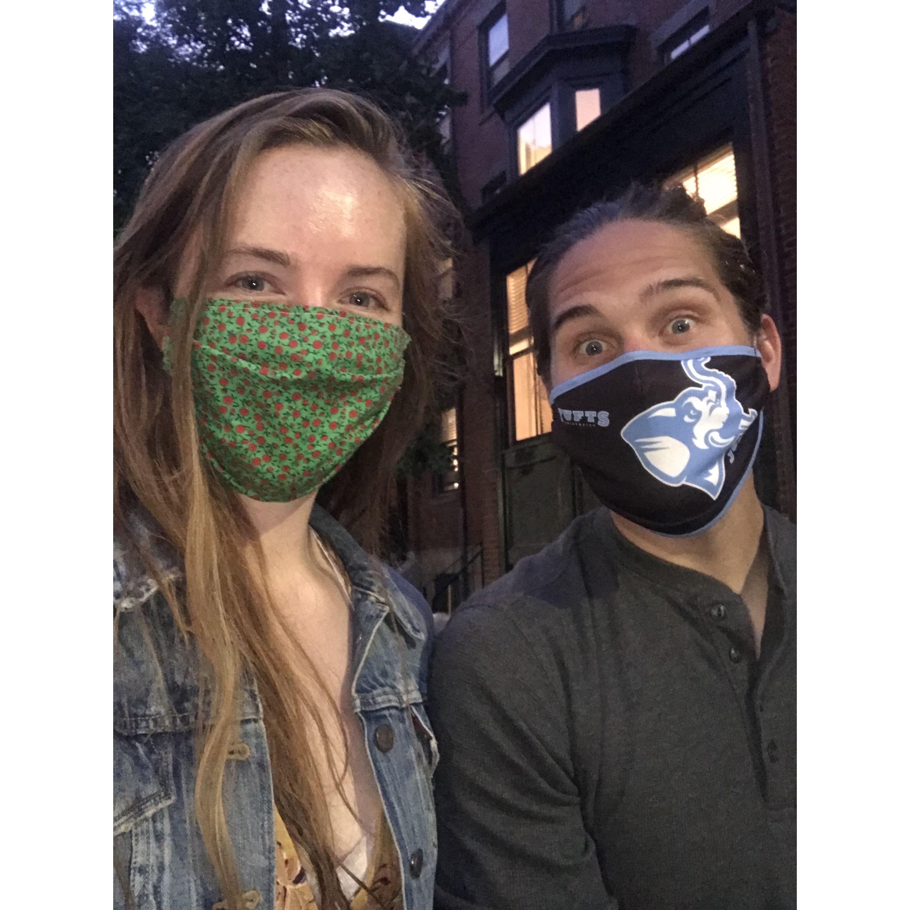Date night during peak COVID. Fall 2020.