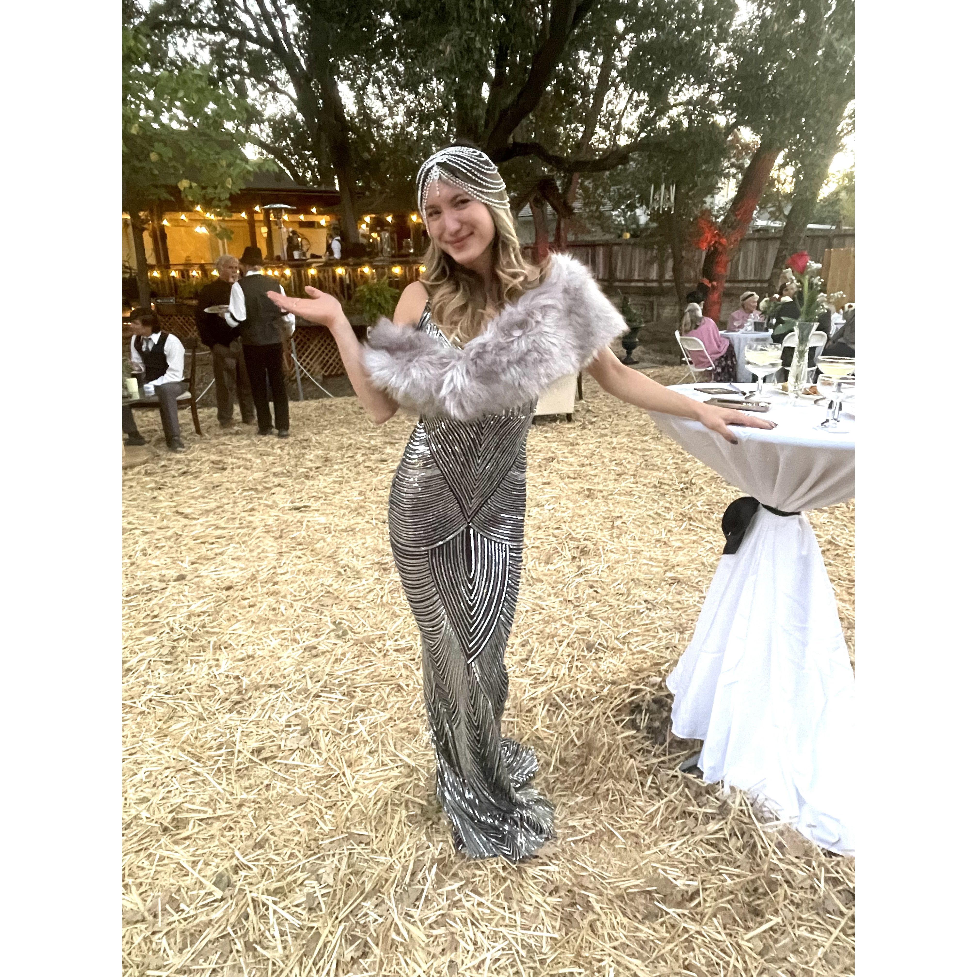 Georgina nailed the look!