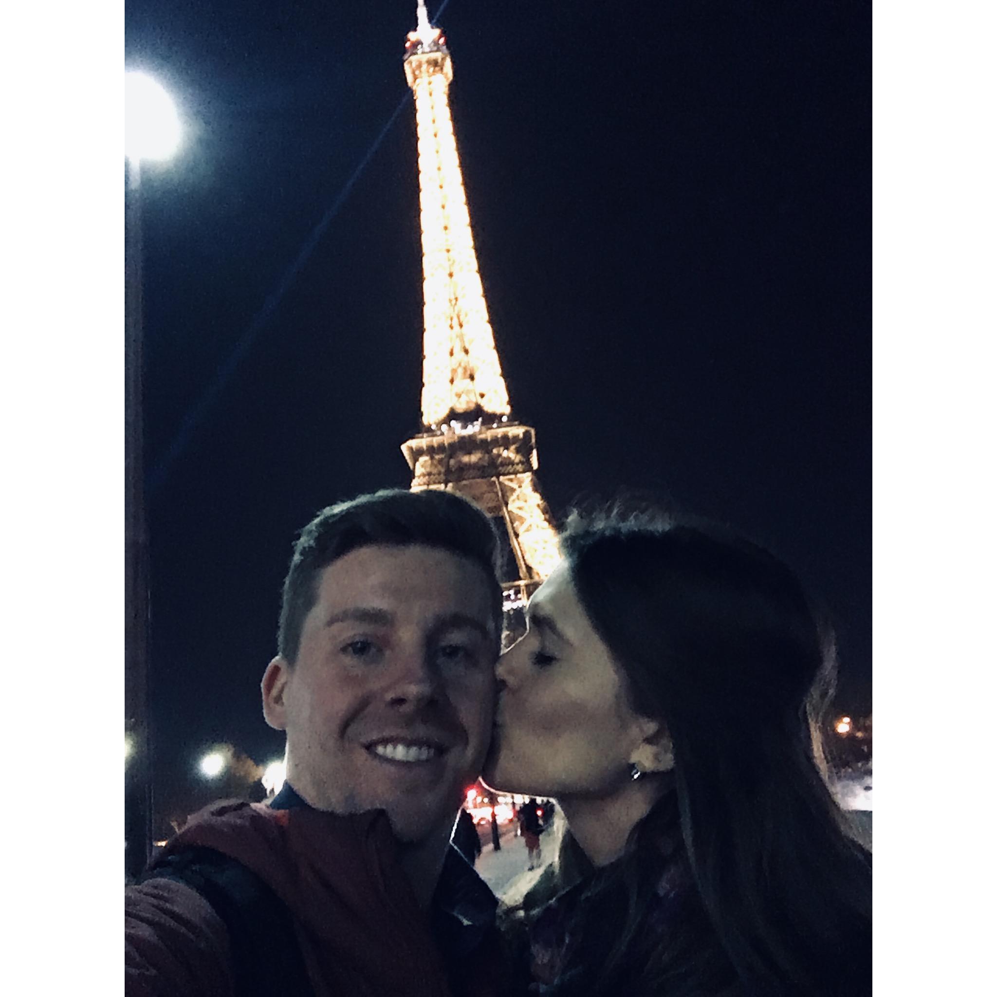 First trip to Paris! *He did not propose on this trip.