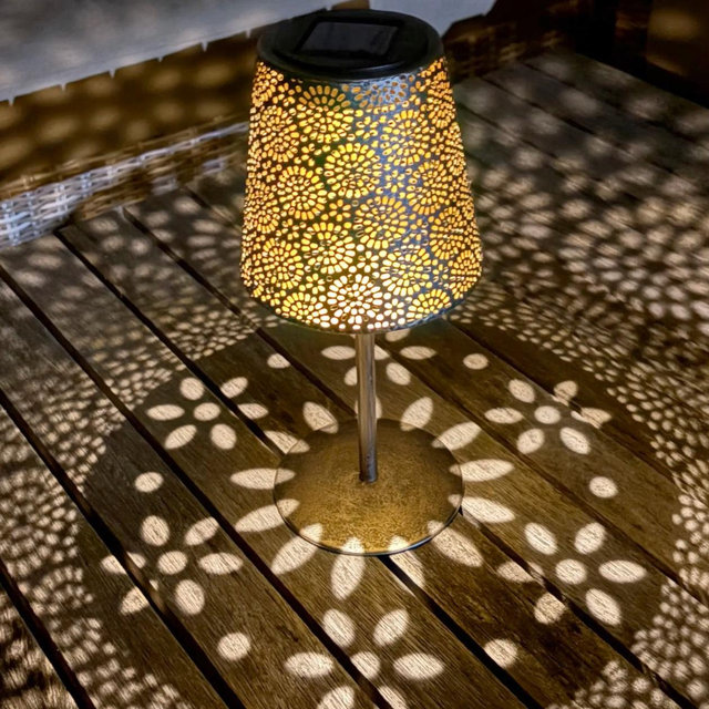 Little Solar Mandala Lamp - Bronze
