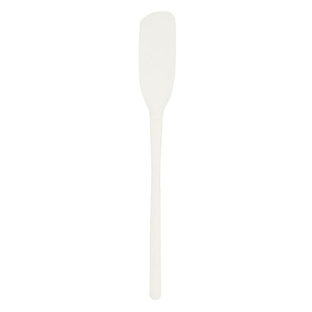 Tovolo Flex-Core Flexible Edge Blender Extra-Long Handle Angled Head Reaches Below Blades, Silicone Spatula for Smoothies & Blended Cocktails, 1 EA, White