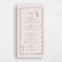 Pink Wedding Menu - Colmar