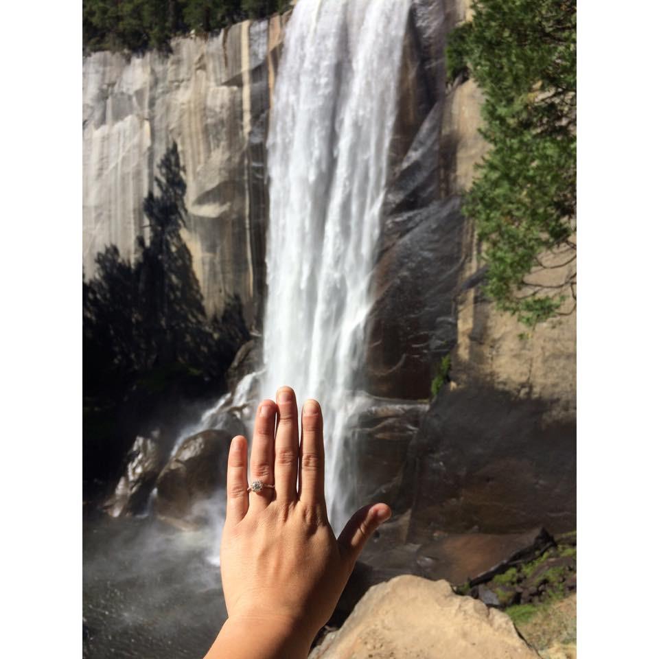 We got engaged at Yosemite National Park, CA!