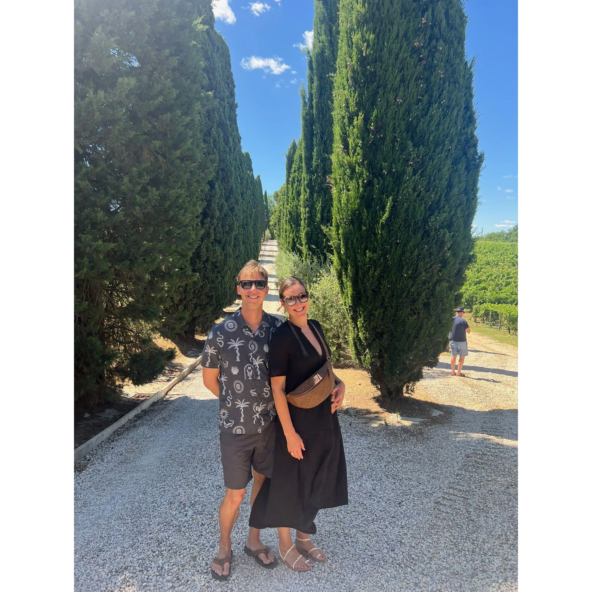 Hanging out at a vineyard in Montepulciano, Italy. 2025