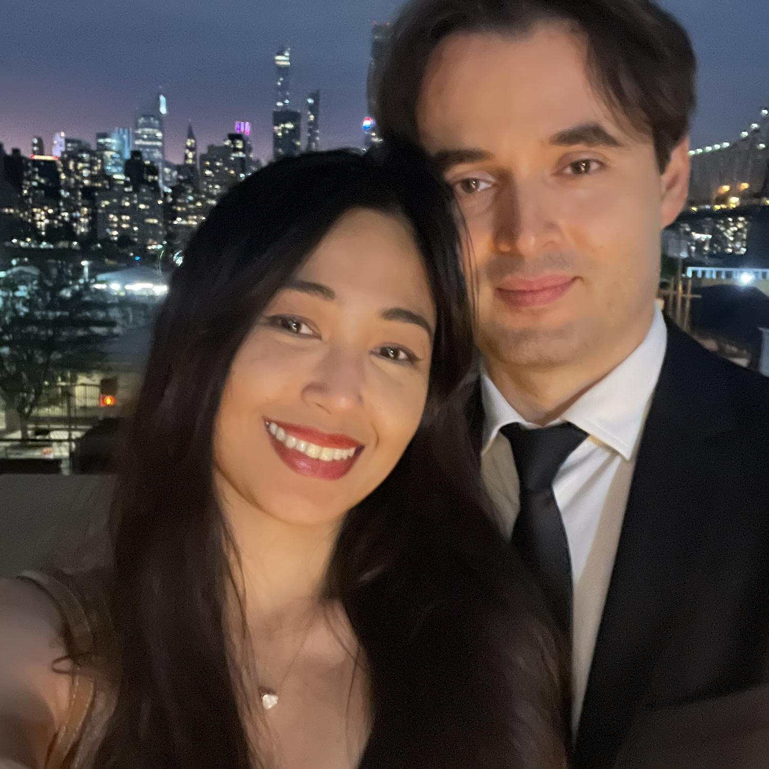 Basking in the glow of the engagement!
