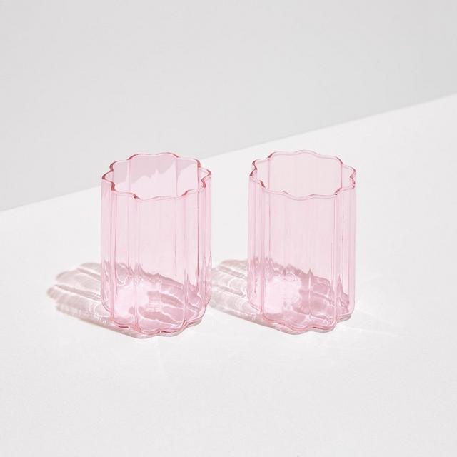 FAZEEK Wave Glasses - PINK - Set of 2