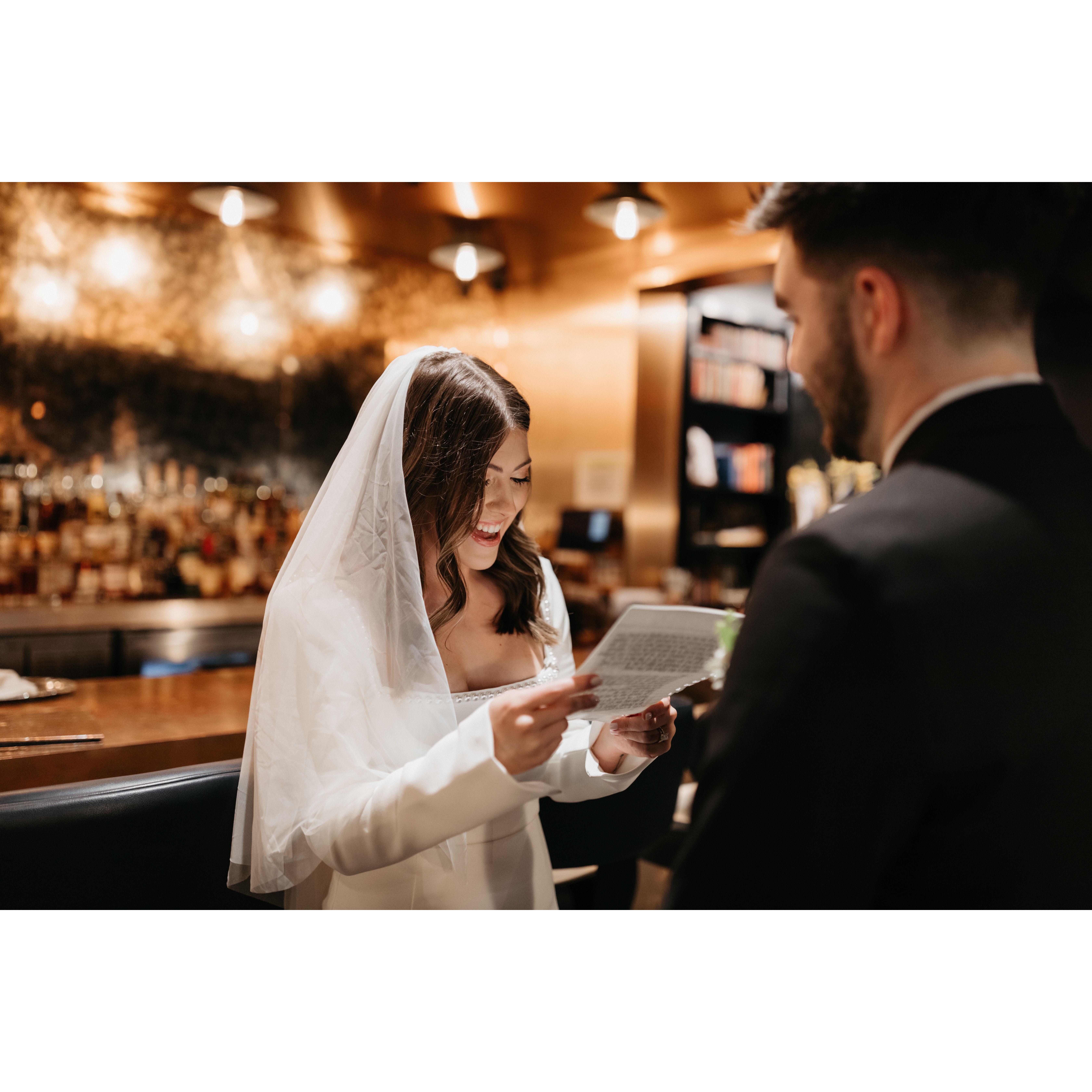 Reading Private Vows
