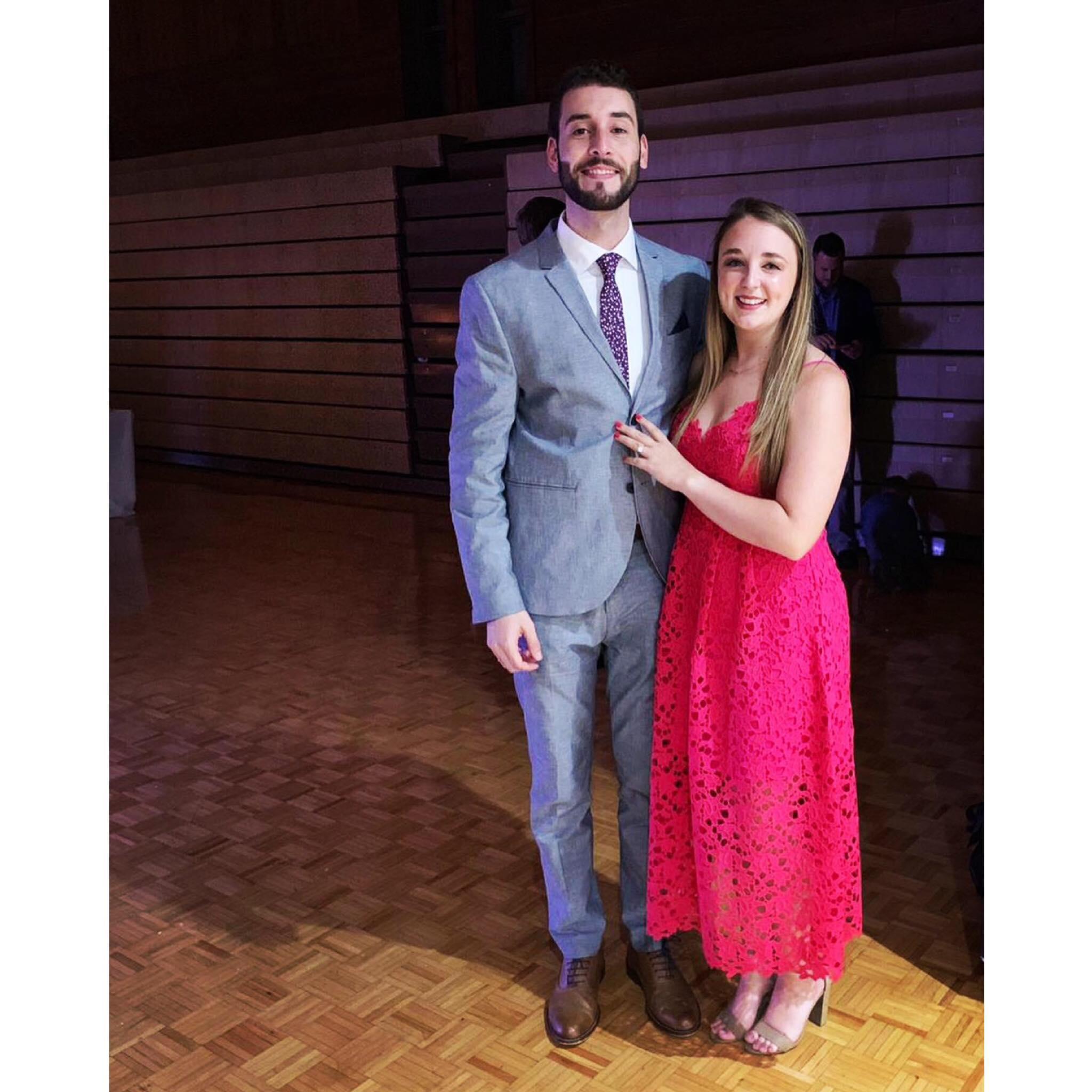 Celebrating our friends' wedding!