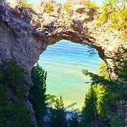 Arch Rock in one of the state parks.