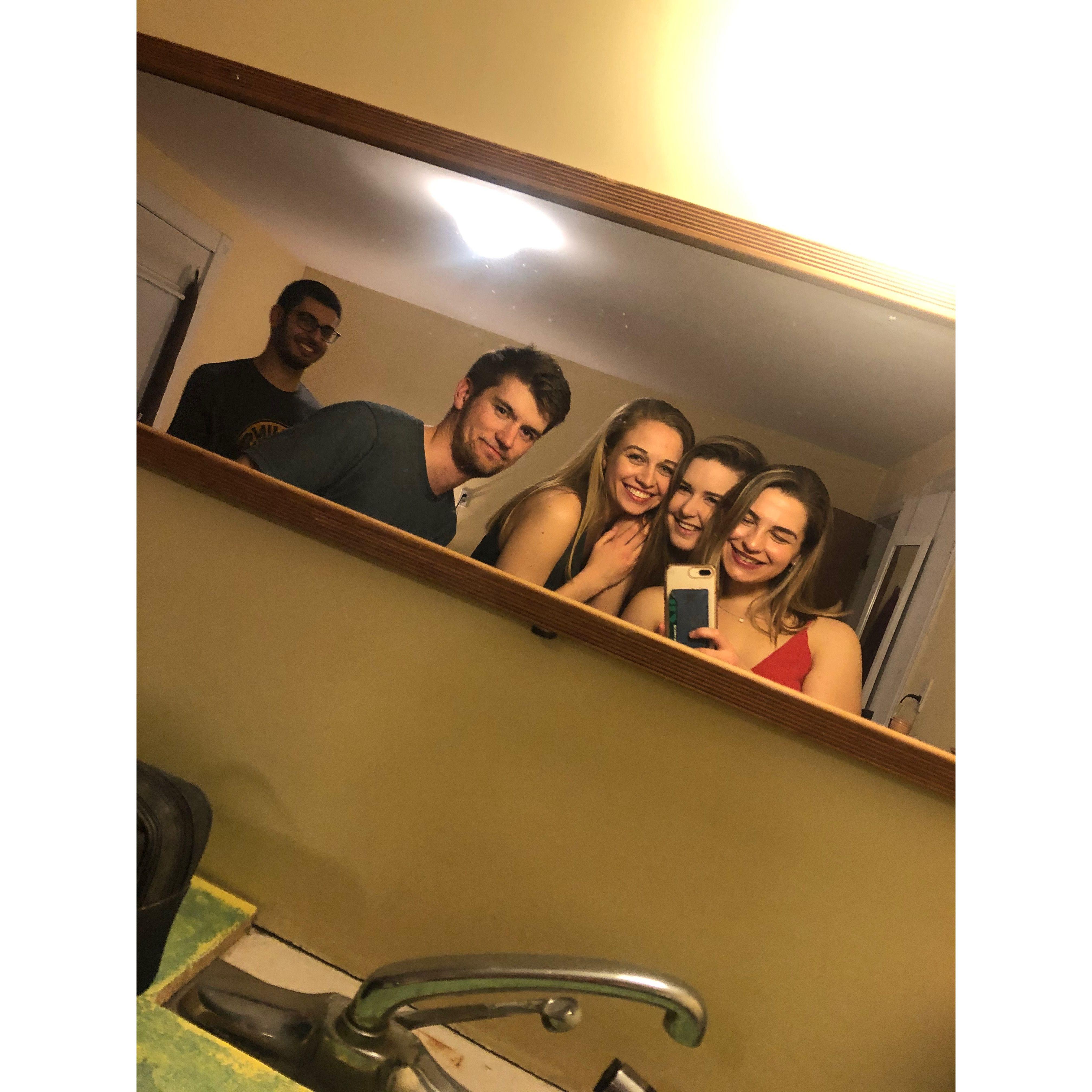 In Ashley's room at Fairmount St