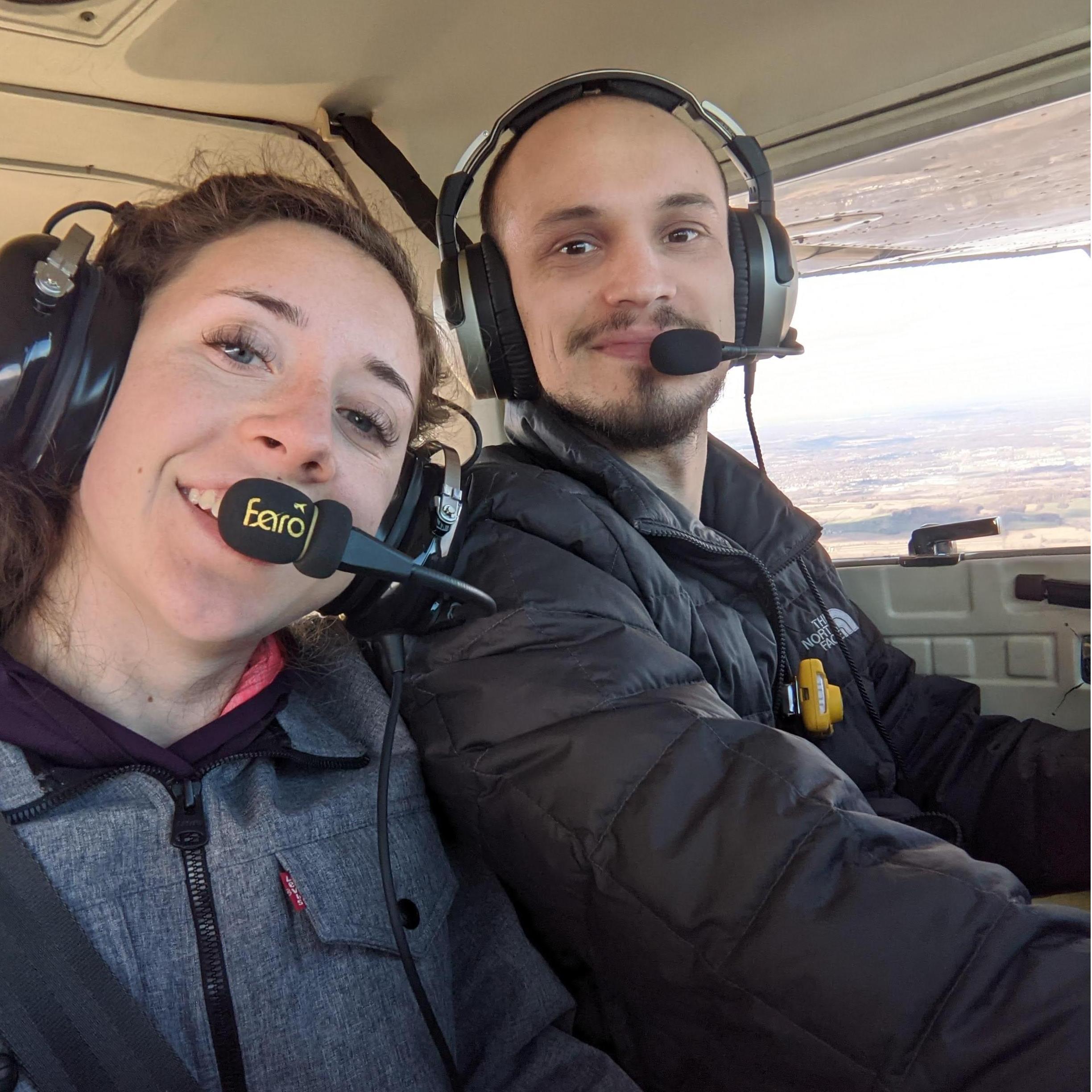 Shawn sharing his love of flying