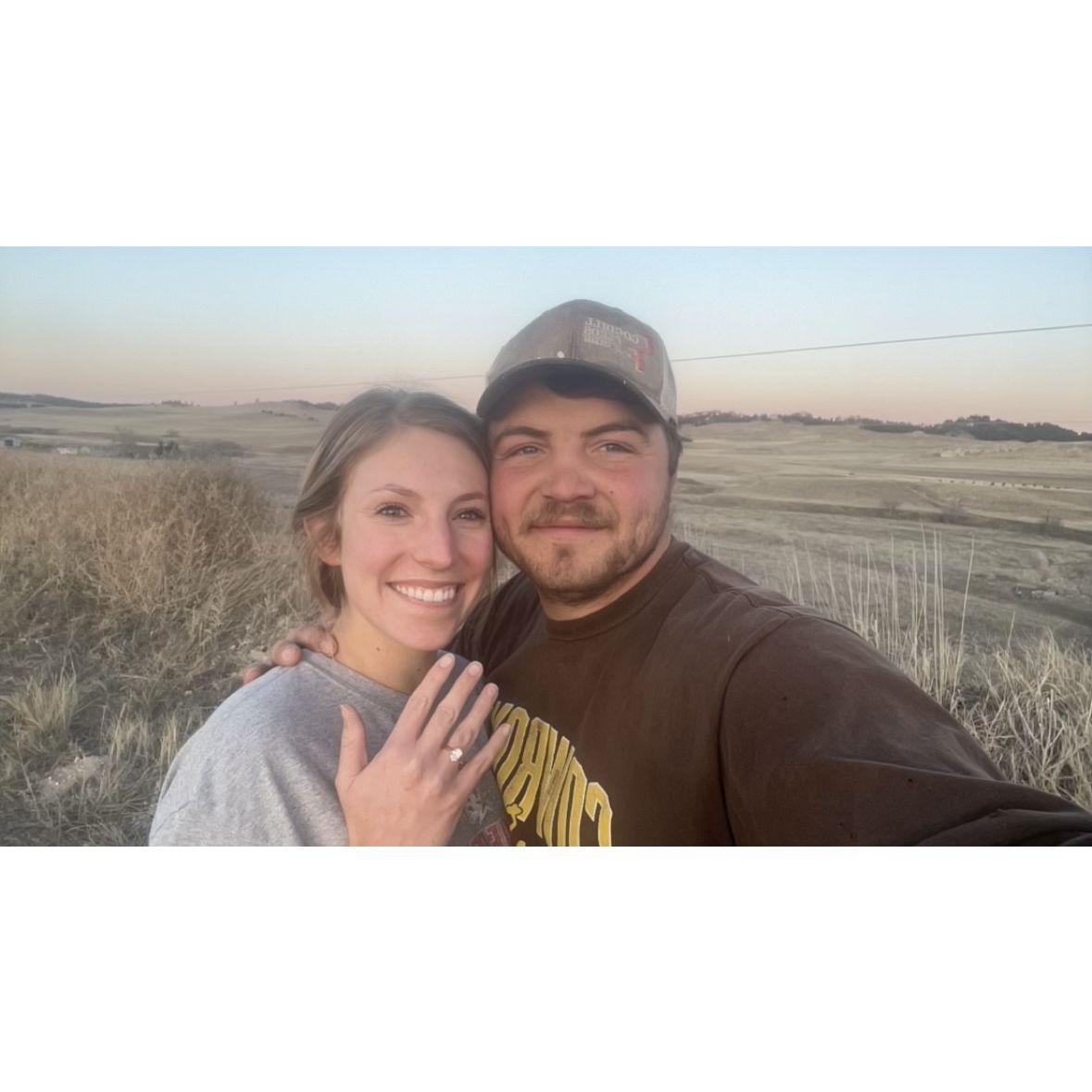 The evening we got engaged!