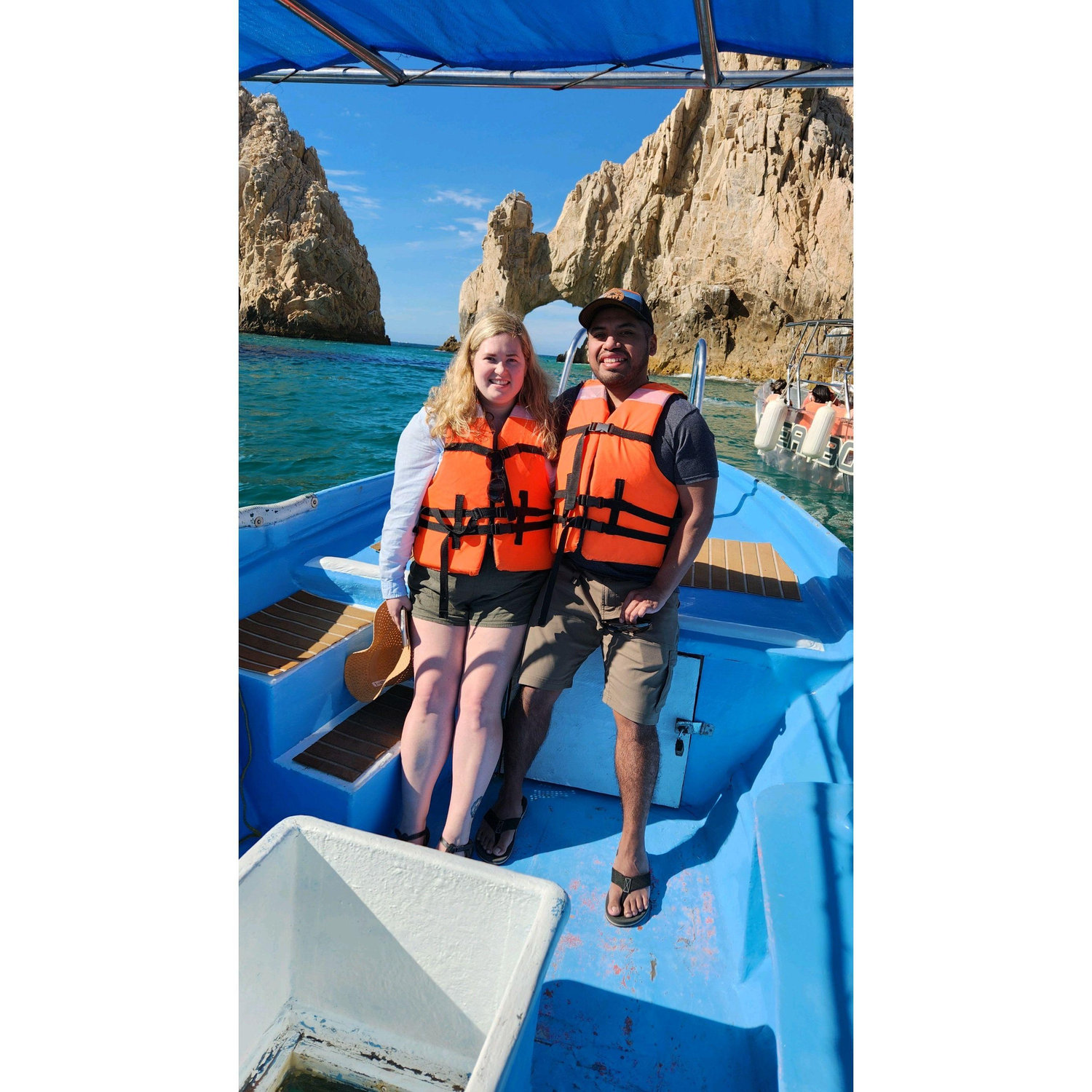 Glass bottom boat adventure in Cabo!