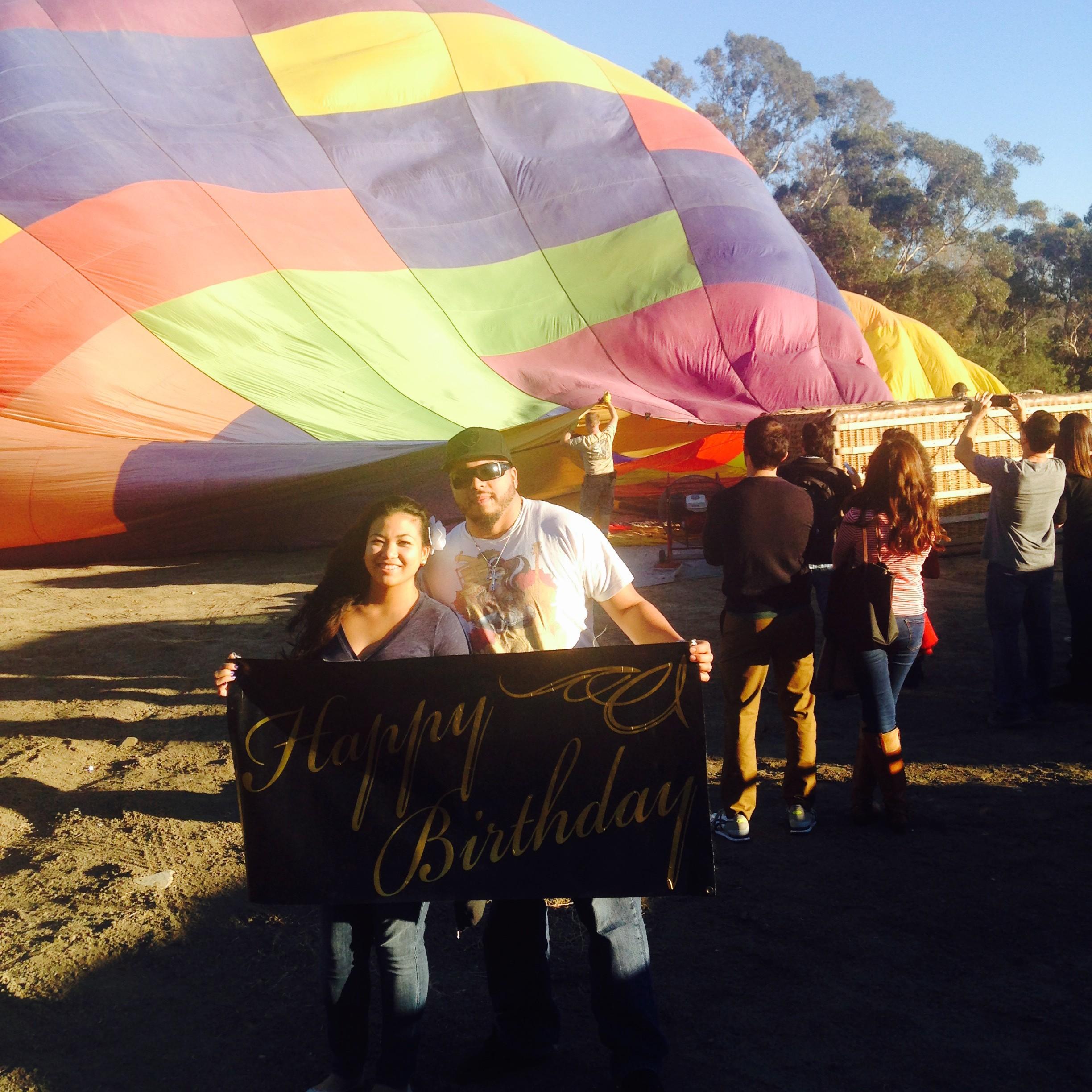 Happy Birthday Adrienne from 200 feet in the air.