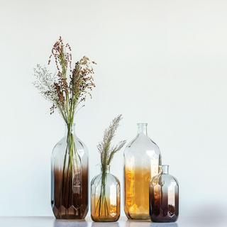 Decorative 2-Piece Glass Bottle Set
