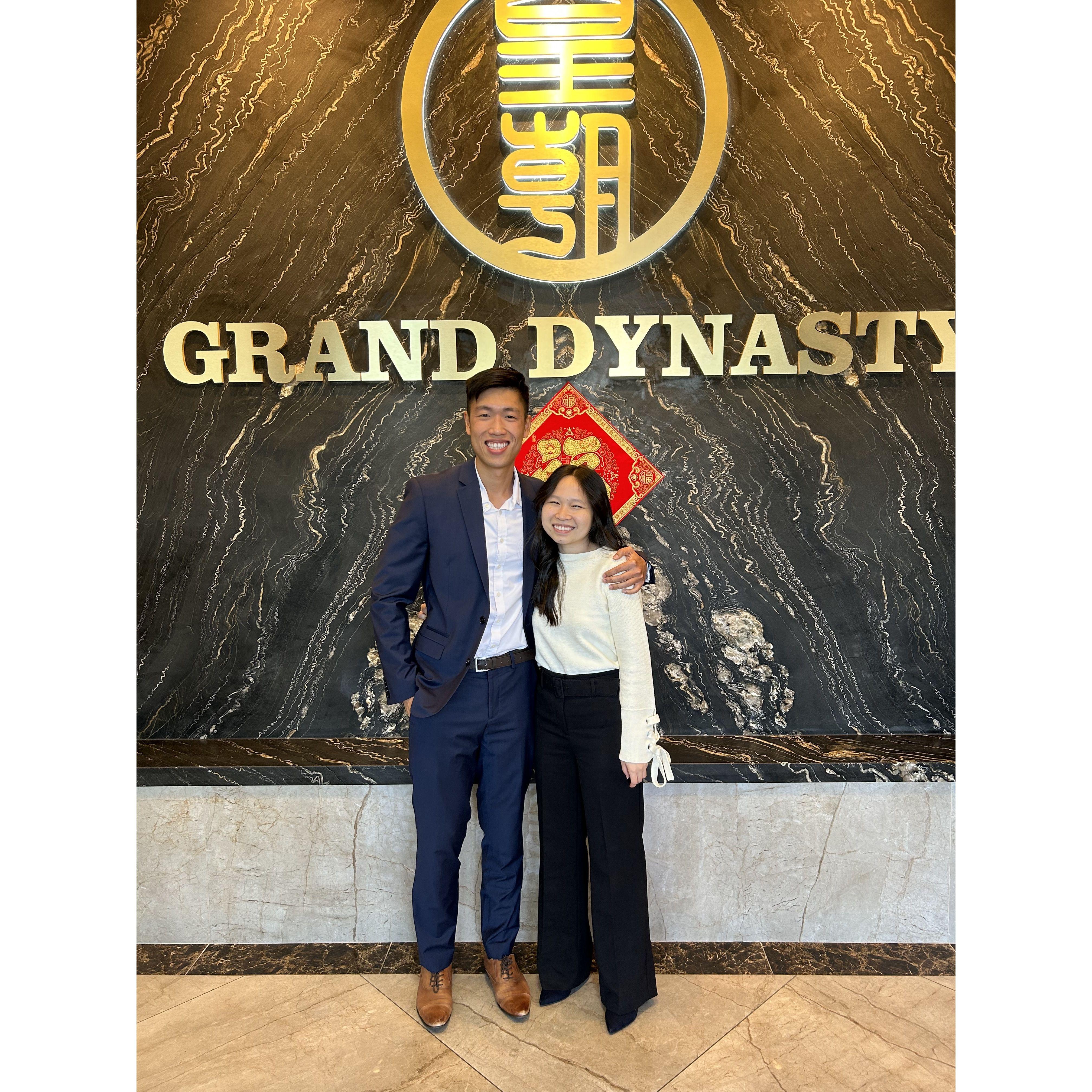 After Kevin asked May's family permission for her hand in marriage!