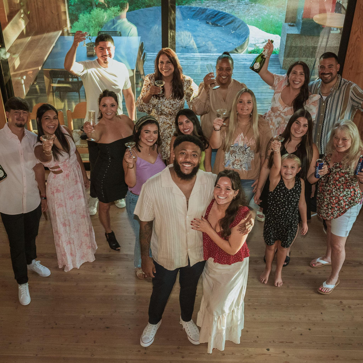 Celebrating our engagement with an intimate group of friends and family!