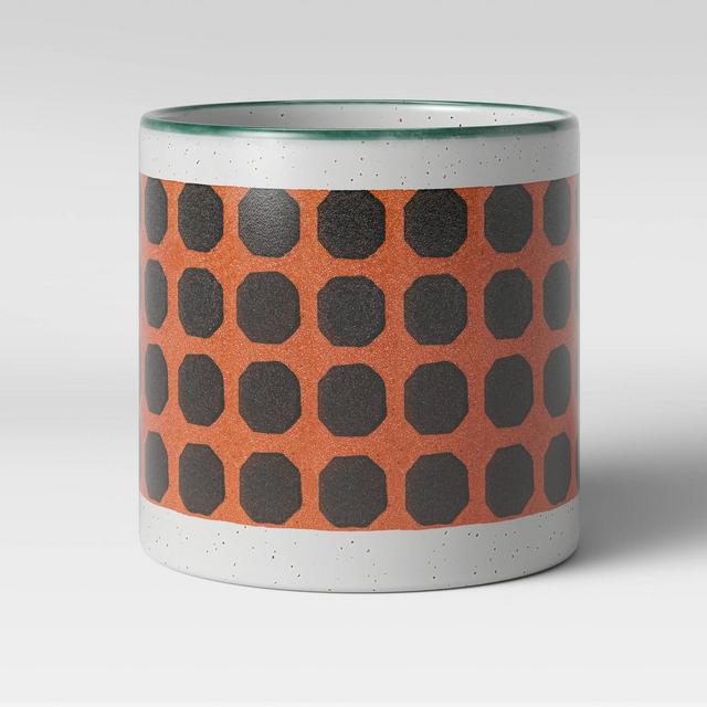 6" Stoneware Pattern Planter Lava Orange - Project 62™