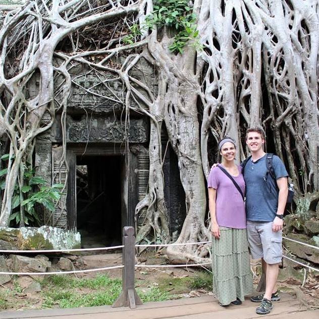 One of the many over grown temples in the Angkor Wat area