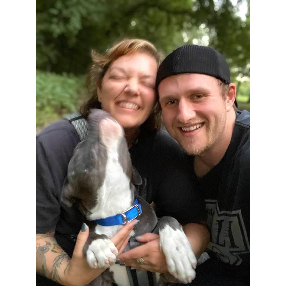 Our first walk with our dog, Jax