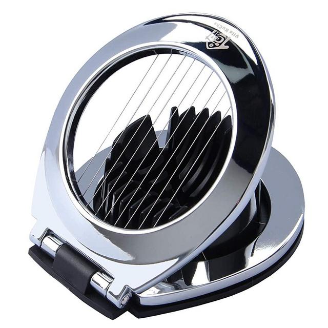 Vila KuChe Multi Function Stainless Steel Egg Slicer For Hard Boiled Eggs Dishwasher Safe Heavy Duty Egg Cutter Kitchen Helper