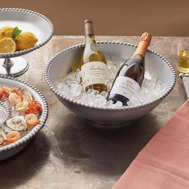 Mariposa, String of Pearls Large Serving Bowl | Zola