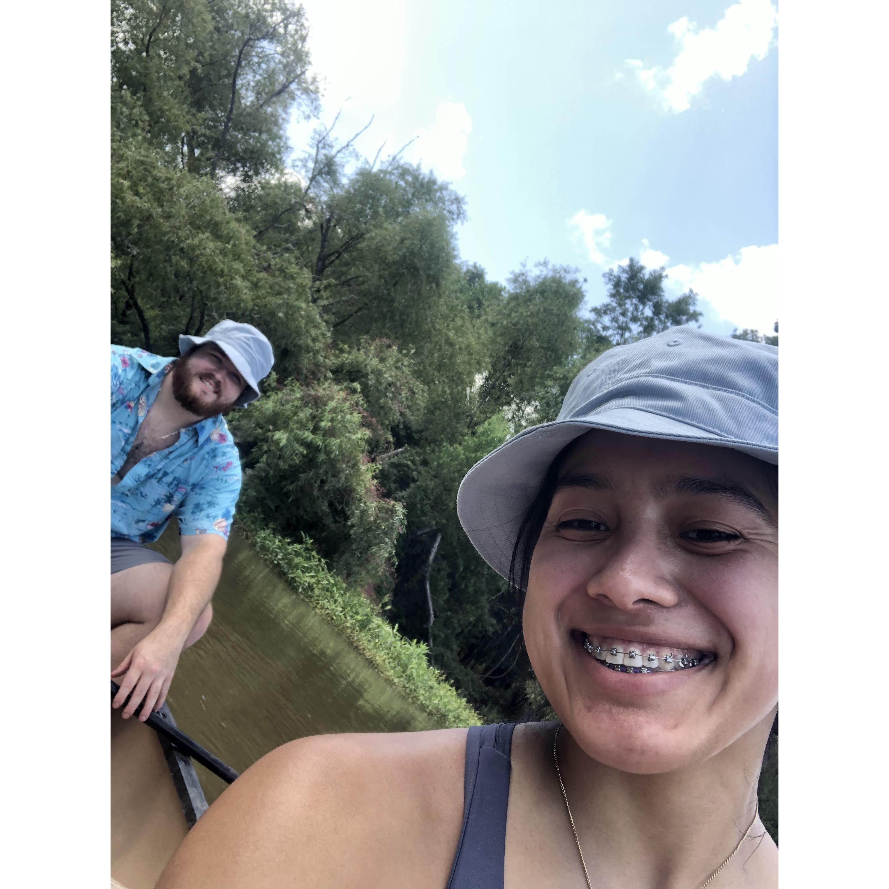 Our second time on a canoe together. The first was not a good time so canoeing has been redeemed for Liz.
