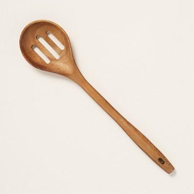 Slotted Wood Serving Spoon Brown - Hearth & Hand™ with Magnolia