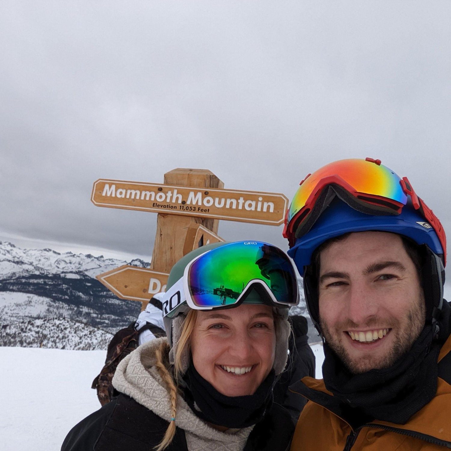 First time skiing in Mammoth together