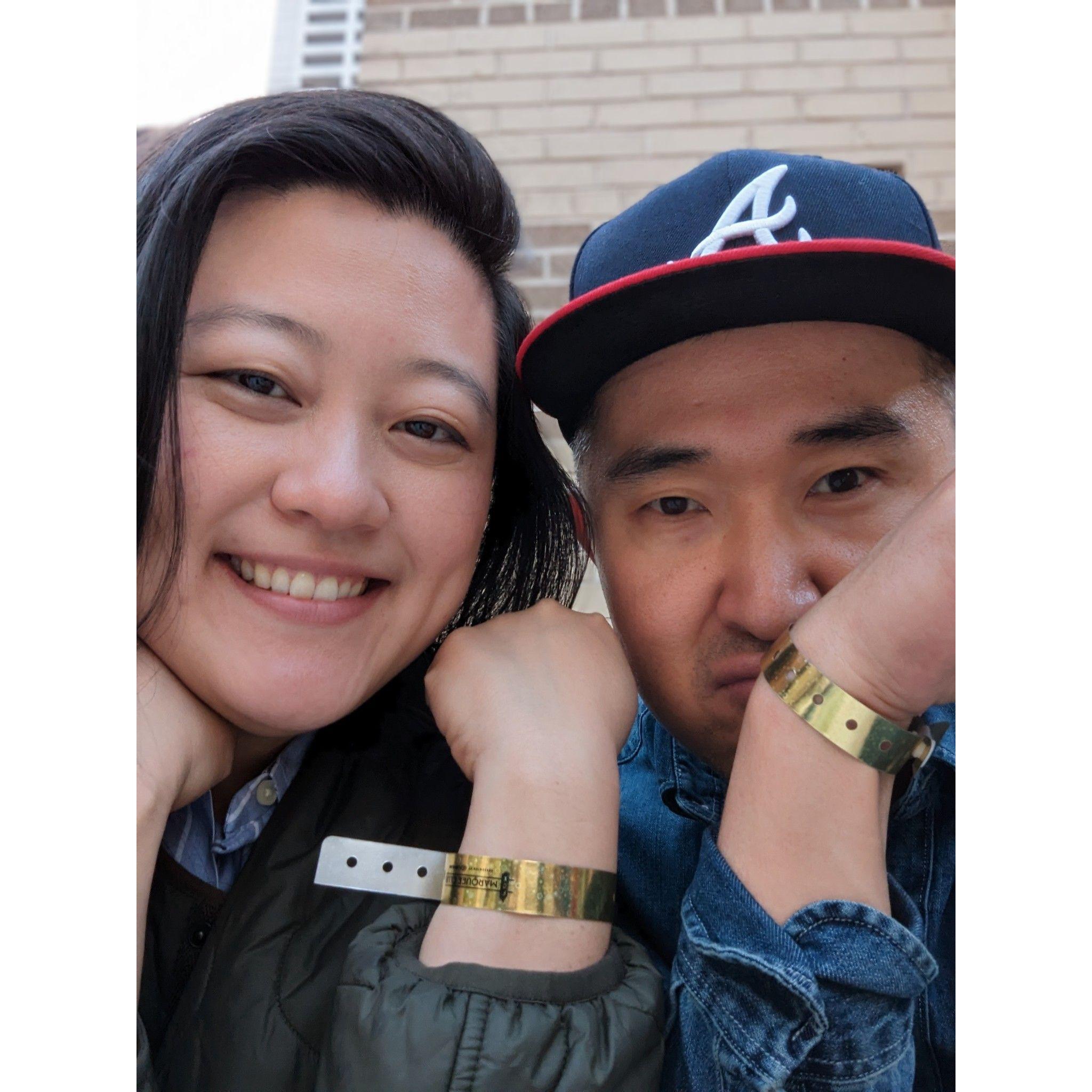 Our date at the Fox theater-a wonderful date until we found my car was broken into.